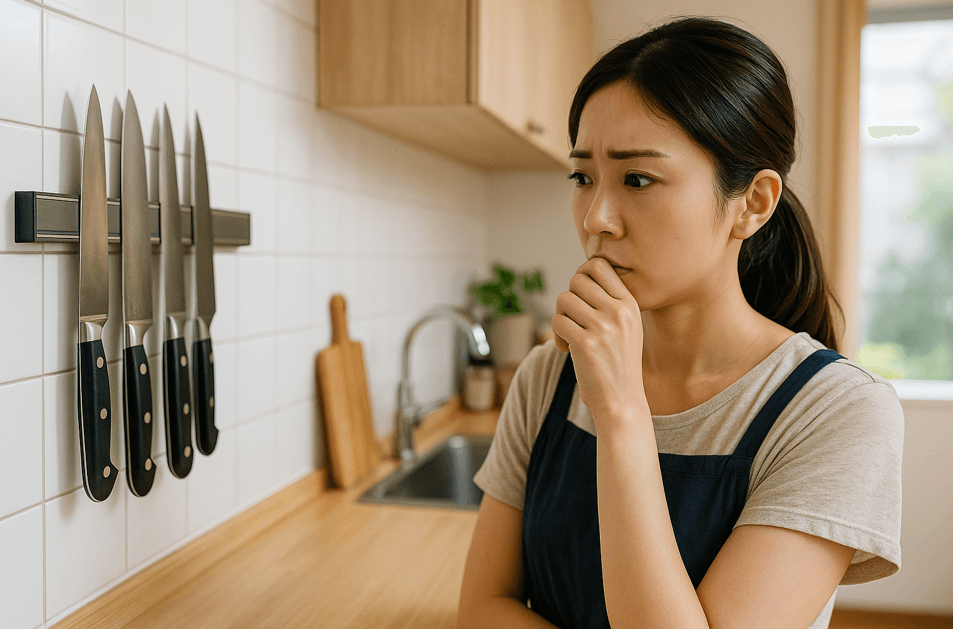 包丁マグネット収納は危ないのか?