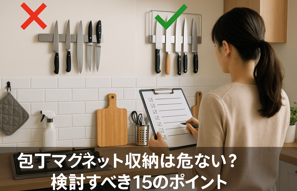 包丁マグネット収納は危ない?検討すべき15のポイント