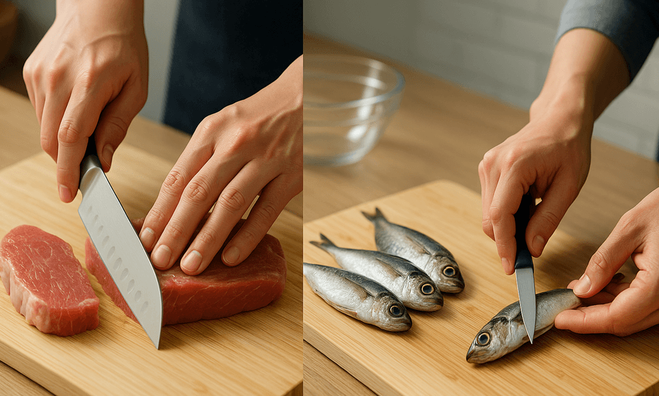 肉は切れる? 魚捌くのに向くのは?