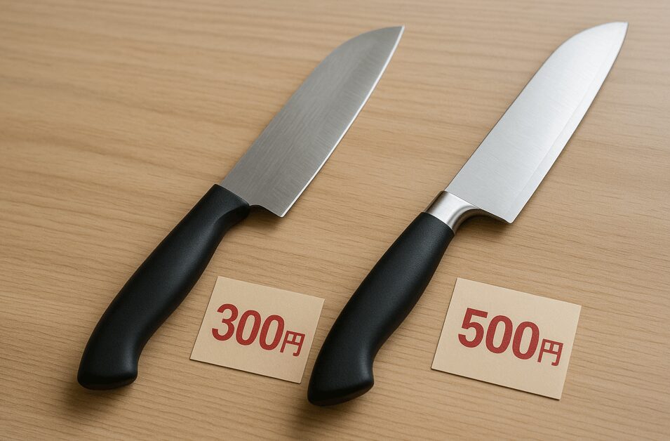 値段は？100均包丁300円・500円の違いを比較