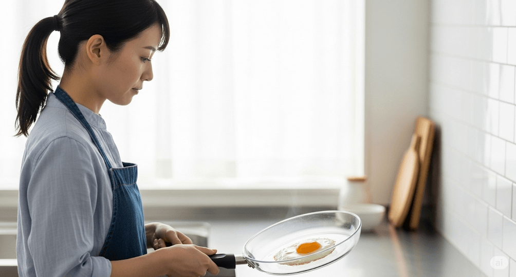 目玉焼きもきれいに焼ける?焦げ付きやすさを検証