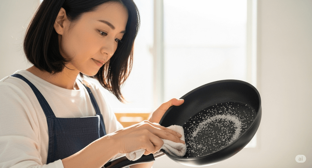 塩でフライパンは復活する?テフロン加工の再生を徹底解説