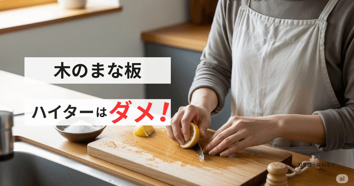 木のまな板にハイターはダメ！カビ・黒ずみ対策と正しい手入れ