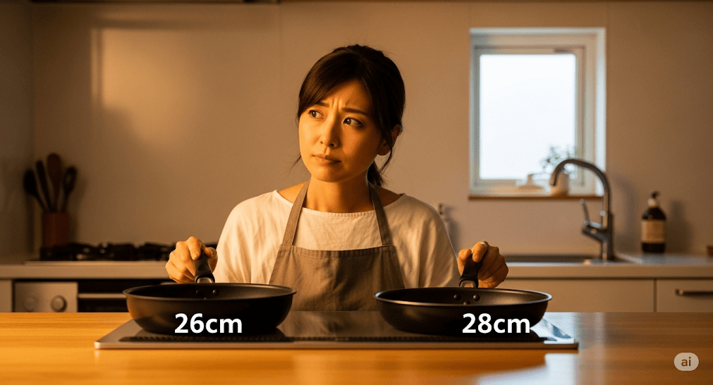 フライパン26cmと28cm!どっちを選ぶべきか徹底比較