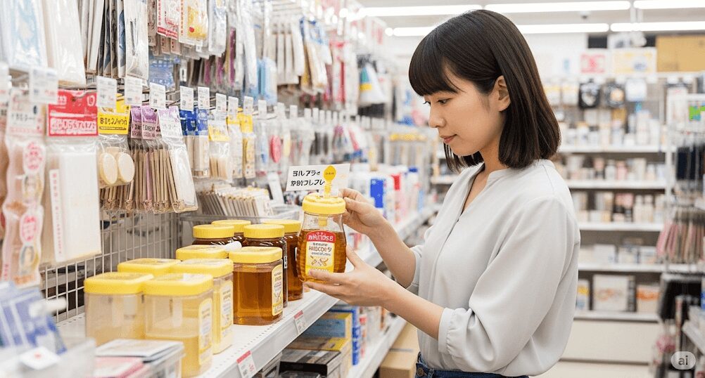 100均・セリア製品ではちみつ容器を探す