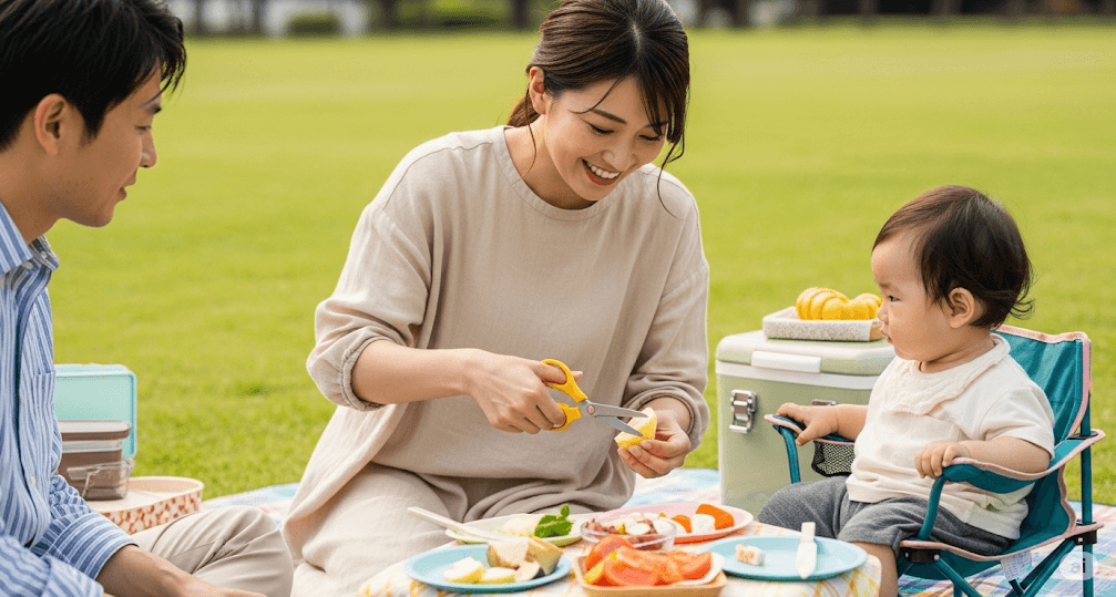 ミニタイプや携帯用キッチンバサミの活用