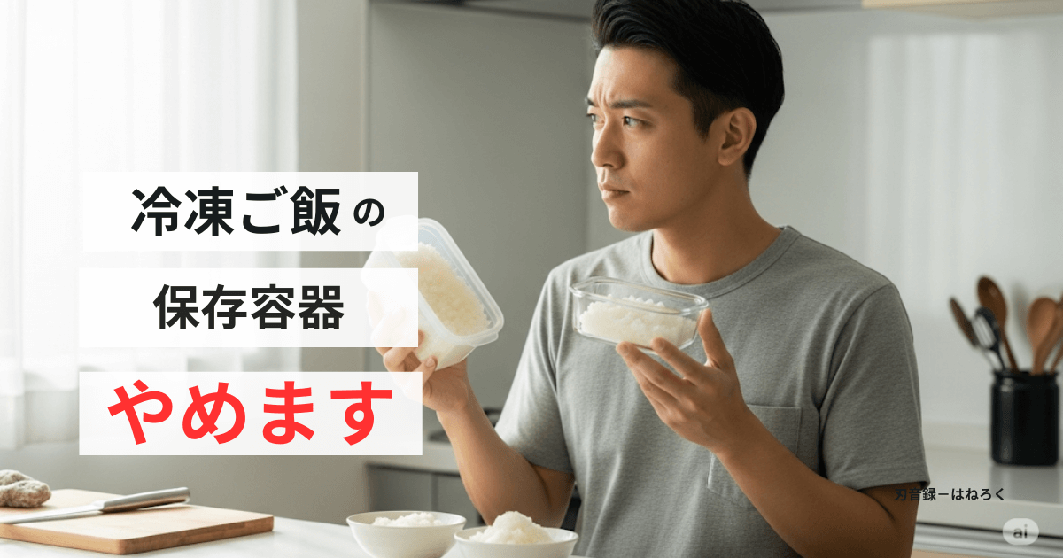 冷凍ご飯の保存容器やめます！ガラスへ替える理由とおすすめ商品紹介