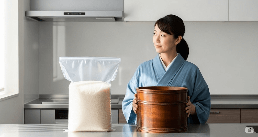 保存袋と米びつ!どちらがおすすめ?