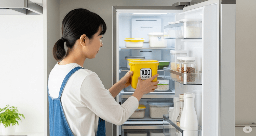 お米保存容器は100均製品で冷蔵庫活用がおすすめ