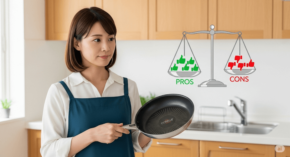 コレール フライパンのデメリットと安全性に関する評価