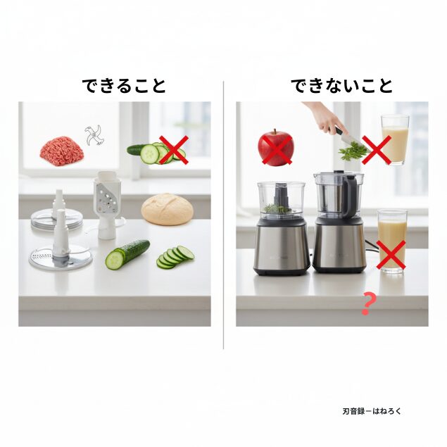フードプロセッサーでできること・できないこと