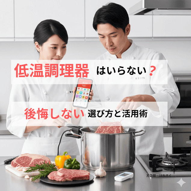 低温調理器はいらない？後悔しない選び方とやってはいけない活用術