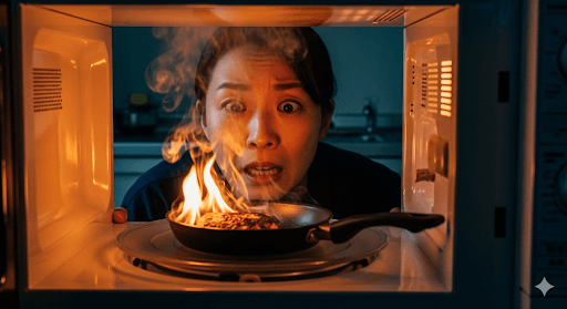 フライパンを電子レンジにいれるとどうなる【まとめ】
