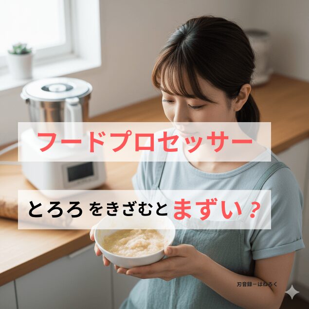 フードプロセッサーできざんだとろろはまずい？原因と対策を解説