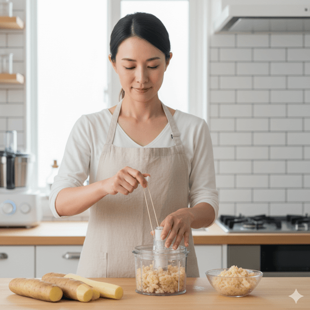 ブンブンチョッパーでとろろは作れる？