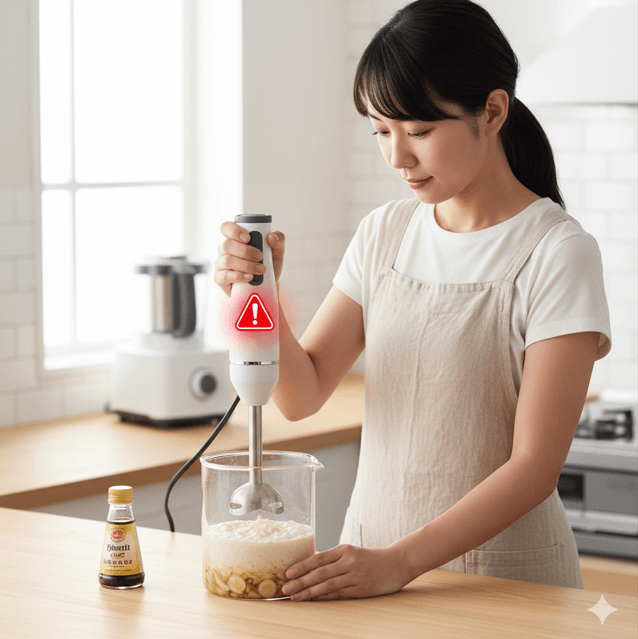 ハンドブレンダーで作る時の注意点