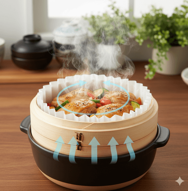 穴なしで蒸せる仕組みを解説