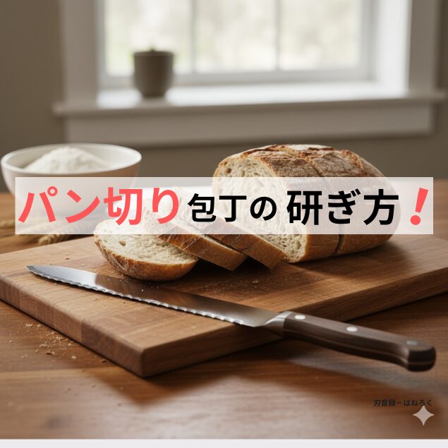 パン切り包-丁の研ぎ方|切れ味が復活する正しい方法