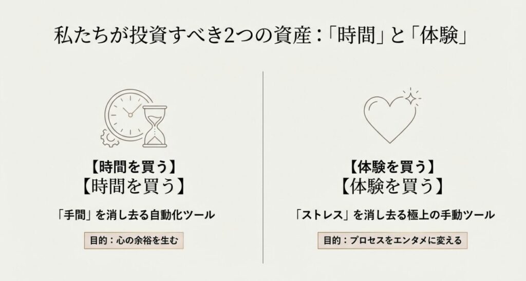 キッチン投資で得る2つの資産「時間を買う」「体験を買う」