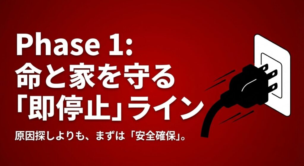 Phase1:命と家を守る「即停止」ライン。まずは安全確保