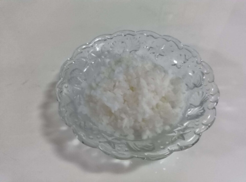 ぶんぶんチョッパーで２０回引いた大根おろし