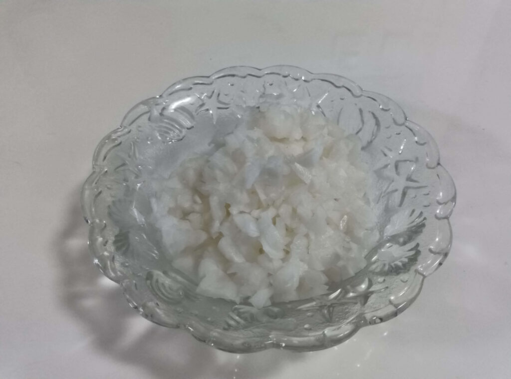 ブンブンチョッパーで10回引いた大根